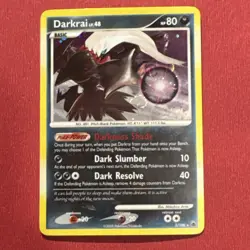 Darkrai LV.48 HOLO Majestic Dawn Pokemon TCG 3/100 MP Swirl Raw Ungraded 2008 - Image 1