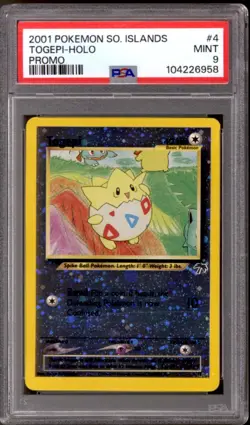 Pokemon Southern Islands Promo Reverse Holo Foil Togepi 4/18 PSA 9 *958 - Image 1