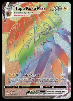 Tapu Koko VMAX (Secret) 166/163 SWSH05: Battle Styles Pokemon TCG - Image 1