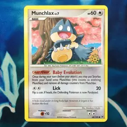 Munchlax 68/100 Countdown Calendar Promo Snowflake Stamp NM, English Pokemon Pro - Image 1