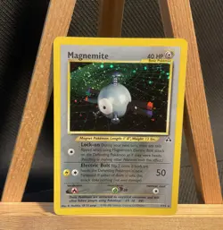 Pokemon Vintage Holo Magnemite Neo Discovery 7/75 WotC - NM HUGE SWIRL - Image 1