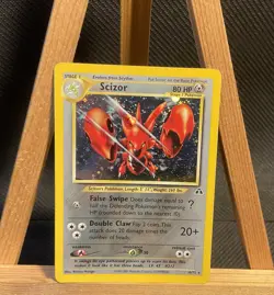 Scizor 10/75 - Neo Discovery Unlimited Holo Rare Vintage Pokemon TCG - LP - Image 1