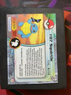 Pokemon TCG Squirtle #07 Topps TV Animation Edition Blue Label - Image 3