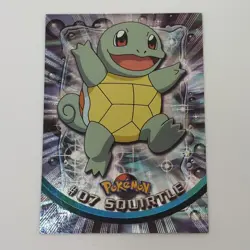 Squirtle #07 Textured Holo Foil, Vintage 1999 Topps Pokemon TV Animation Edition - Image 1