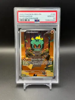 Pokemon Marshadow 146/132 Me01: Mega Evolution IR PSA 10 GEM - Image 1