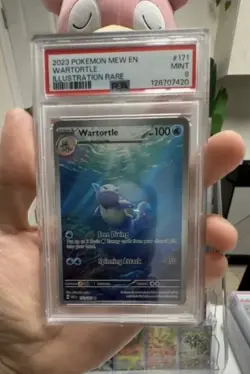 2023 Pokemon 151 PSA 9 Mint Wartortle Illustration Rare 171/165 - Image 1