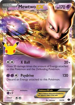 Mewtwo EX 54/99 - PWC 2012 - Ultra Rare - Pokemon TCG (NM) - Image 1