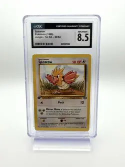 1999 Pokemon Jungle Spearow 1st Edition #62/64 - CGC 8.5 NM/Mint - Image 1