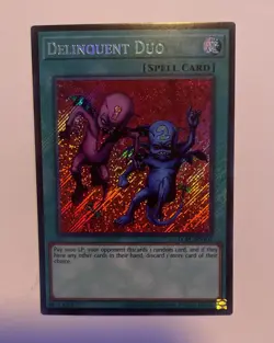 Delinquent Duo LCKC-EN101 Secret Rare Foil Mint Condition Unlimited Edition VLP - Image 1