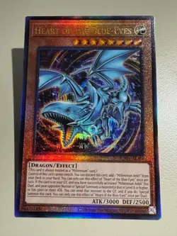 Yugioh Asian English ROTA-AE004 Heart of the Blue-Eyes Ultimate Rare Near Mint - Image 1