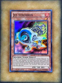 Yugioh Jet Synchron SDSE-EN001 Super Rare 1st Ed NM - Image 1