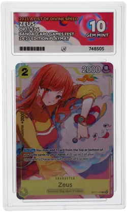 ACE 10 Zeus OP11-106 Official Playmat Bandai Card Games Fest 24/25 Edition EN - Image 1