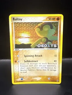 Pokemon Card - Baltoy Stamped Deoxys 53/107 Reverse Holo - Image 1