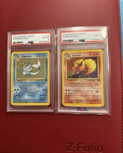 Pokemon TCG Jungle 1999 Holo Vaporeon Flareon Graded Card Lot - Image 1
