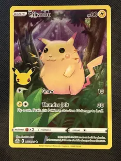 Pokemon Pikachu TCG Celebrations Card 005/025 NM Condition - Image 1