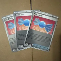 3x Rare Candy PLAYSET [Reverse Holo] 125/132 Trainer Cards x4 MEG NM - Image 1