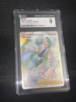 Pokemon TCG Wallace 194/195 Silver Tempest Full Art Card NM - Image 3