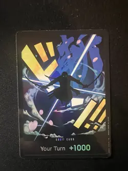One Piece CCG DON!! Zoro Foil Card PRB01 - Image 1