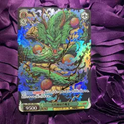 Shenron Green Dragon Ball Z Black Goddess Story Waifu Anime Holo Card - Image 1