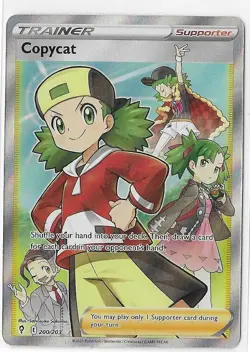 Copycat - 200/203 - Pokemon Evolving Skies Sword & Shield Full Art Rare Card NM - Image 1