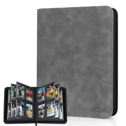 Pokepal Top Loader Card Binder with Sleeves 4 Pocket Holds 112 Top Loaders St... - Image 1