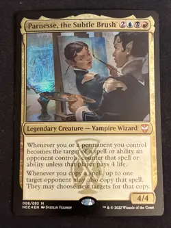 1x Foil Parnesse, the Subtle Brush (8) Streets of New Capenna Commander LP MTG - Image 1
