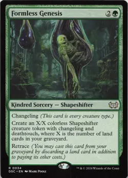 Formless Genesis Commander: Duskmourn: House of Horror 462 LP-NM - Image 1