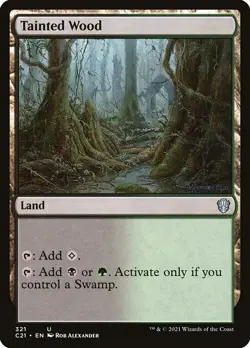 1x Tainted Wood NM Eng MTG - Commander 2021 - Image 1