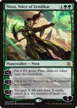 Foil Nissa, Voice of Zendikar Duel Decks: Nissa vs. Ob Nixilis LP 1 - Image 1