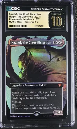 KOZILEK, THE GREAT DISTORTION Commander Masters Textured Foil CGC Pristine 10 - Image 1