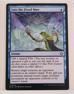 MTG Into The Flood Maw Foil Bloomburrow 0052 Near Mint - Image 2