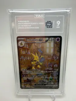2023 Pokemon Alakazam Ex 201/165 Scarlet & Violet 151 Holo SIR TAG 9 MINT - Image 1