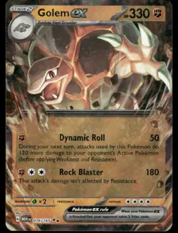 Pokemon Cards Golem ex 076/165 151 Double Rare NM - Image 1