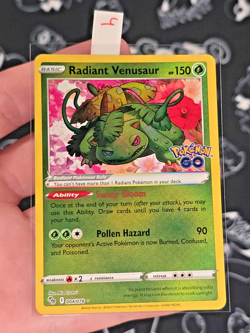 Radiant Venusaur 004/078 Pokemon GO TCG Set Holo - NM - Image 1