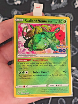 Radiant Venusaur 004/078 Pokemon GO TCG Set Holo - NM - Image 2