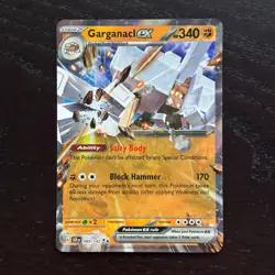 Garganacl ex 089/142 Pokemon Stellar Crown Scarlet & Violet Double Rare Holo NM - Image 1