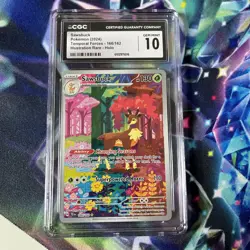 2024 Pokemon Temporal Forces Sawsbuck Ilustration Rare 166/162 CGC Gem Mint 10 - Image 1