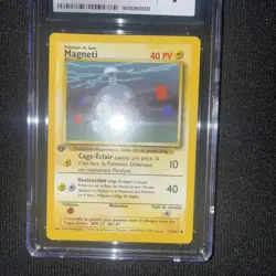 Pokemon 1st Edition Base French Magneti (Magnemite) French 53/102 MINT Wizards - Image 2