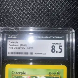 Pokemon TCG Caterpie Neo Discovery 53/75 (2001) - Image 3