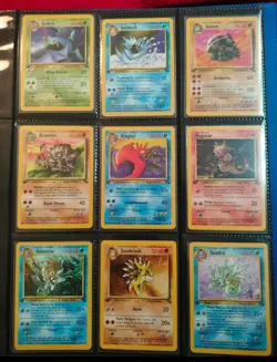 POKEMON SET FOSSIL 1ST EDITION COMMON AND UNCOMMON KABUTO ENG NEAR MINT NO HOLO - Image 1