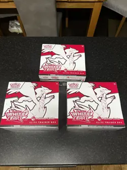 Pokemon Center Black Bolt (x3) & White Flare (x3) Elite Trainer Box ETB - Image 1