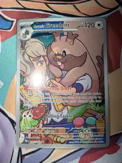 Arven's Greedent 205/182 Illustration Rare (IR) - Pokemon Destined Rivals NM - Image 1