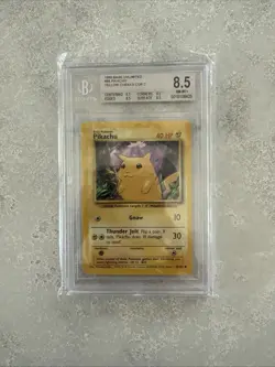 Pokemon: Pikachu Yellow Cheeks Base Set Unlimited #58/102 1999 - BGS 8.5 - Image 1