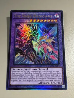 Yugioh Asian English ES01-AE021 The Dark Magicians Ultimate rare Near Mint - Image 1
