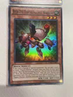 Beta The Electromagnet Warrior X2- SDMY-EN002 - Super Rare - 1st Edition Yugioh - Image 3
