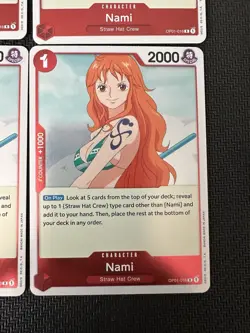 4x Nami Character OP01-016 One Piece Romance Dawn English Mint - Image 2