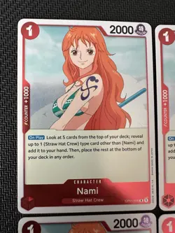 4x Nami Character OP01-016 One Piece Romance Dawn English Mint - Image 4