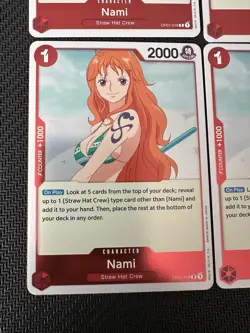 4x Nami Character OP01-016 One Piece Romance Dawn English Mint - Image 5