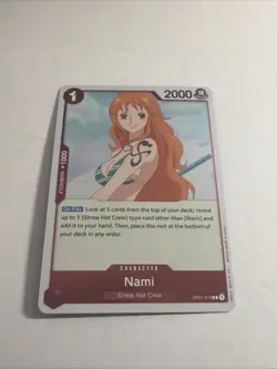 One Piece CCG Nami - Romance Dawn (OP01-016) Rare Foil - Image 1