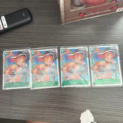 4x Nami OP14-031 SR The Azure Sea's Seven Foil NM English Playset One piece OP14 - Image 1